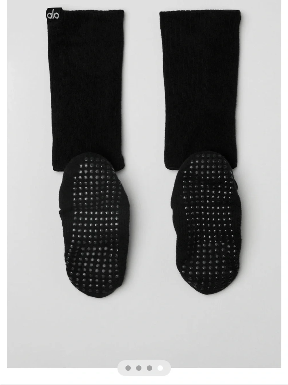 ALO Yoga Black Women's Strappy Siren Grip Socks